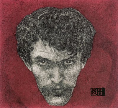 Rotes Selbstporträt, 1897 von Karel Hlavácek