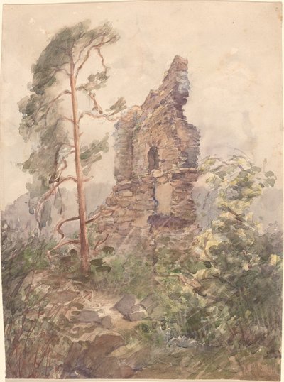 Landschaft mit Ruine von Karel Vitezslav Masek