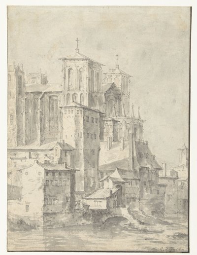 Kathedrale von Lyon von Karel du Jardin (possibly)