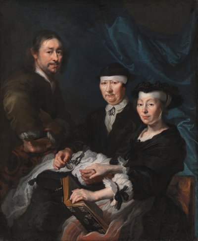Der Künstler mit seiner Familie von Karel van III Mander