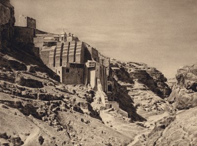 Mar Saba, Griechisches Kloster (s/w Foto) von Karl Grober