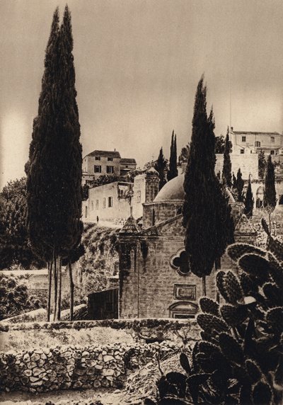 Nazareth, Verkündigungskirche (s/w Foto) von Karl Grober