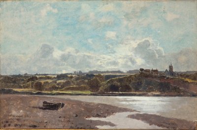 Landschaft gegenüber Newnham on Severn, 1880 von Karl Heffner