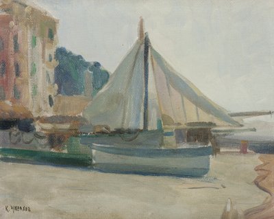 Boot mit Segel von Karpo Tchirakhoff