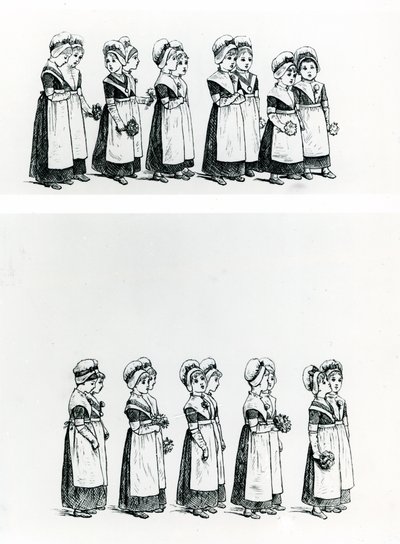 Waisenkinder, ca. 1880 von Kate Greenaway