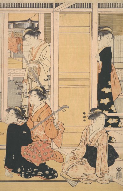 Innenansicht, ca. 1788 von Katsukawa Shuncho