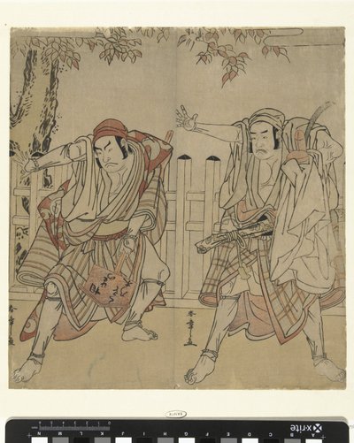 Schauspieler Otani Hiroji III und Otani Tomoemon von Katsukawa Shunsho
