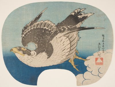 Ein Falke im Flug, ca. 1840 von Katsushika Hokusai