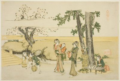 Eine Szene am Wegesrand (Oji) von Katsushika Hokusai