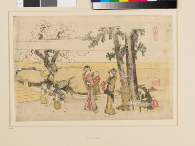 Eine Szene am Wegesrand, Oji von Katsushika Hokusai