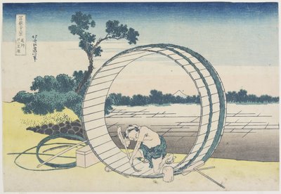 Fujimigahara in der Provinz Owari, 1831-1834 von Katsushika Hokusai