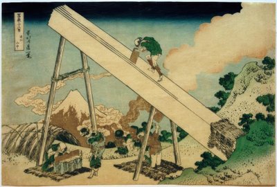 In den Bergen von Tôtômi von Katsushika Hokusai