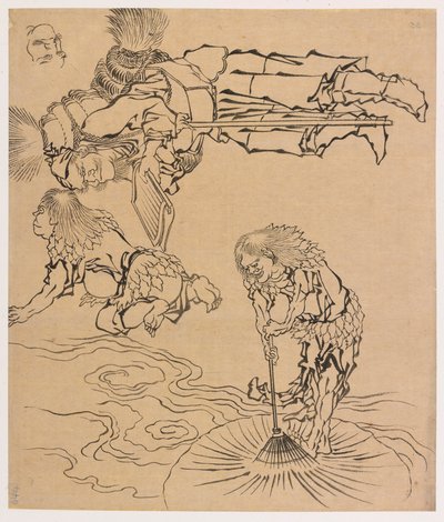 Legendäre Wesen, spätes 18. - frühes 19. Jahrhundert von Katsushika Hokusai