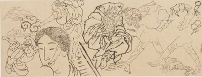 Verschiedene Studien, spätes 18. bis frühes 19. Jahrhundert von Katsushika Hokusai