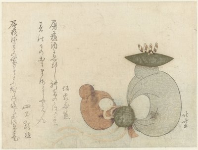 Affenpuppen von Katsushika Hokusai