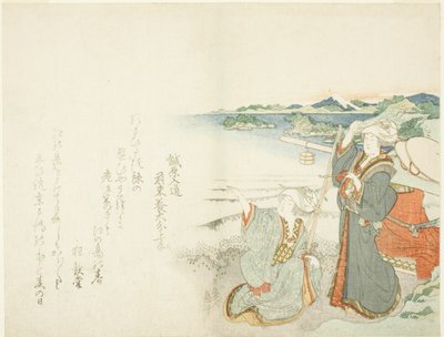 Wallfahrt nach Enoshima von Katsushika Hokusai