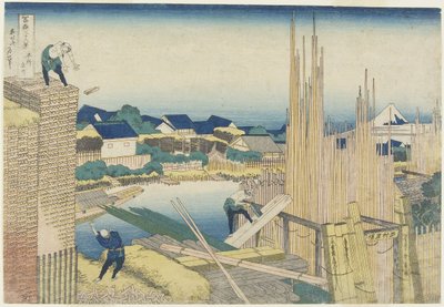 Tatekawa in Honjo, 1831-1834 von Katsushika Hokusai