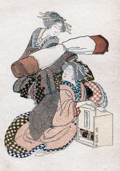 Zwei japanische Frauen, ca. 1780-1849 von Katsushika Hokusai