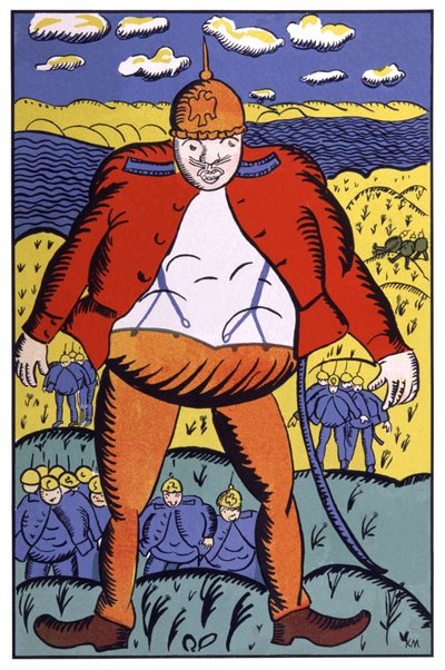 Schlacht am Weichselufer von Kazimir Severinovich Malevich