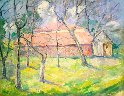 Landschaft bei Kiew, 1930 von Kazimir Severinovich Malevich