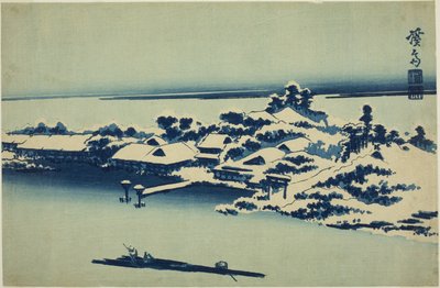 Schnee auf dem Sumida-Fluss von Keisai Eisen