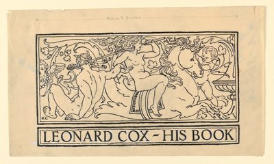 Exlibris für Leonard Cox von Kenyon Cox