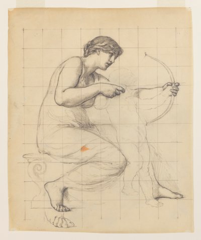 Studie für "Die Erziehung des Amor" von Kenyon Cox