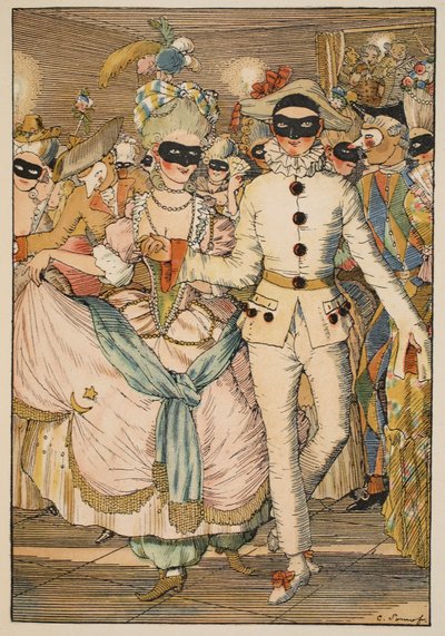 Maskenball von Konstantin Andreevic Somov