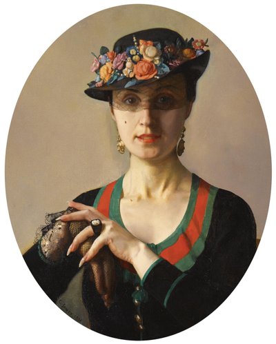 Porträt einer Dame, 1936 von Konstantin Andreevic Somov