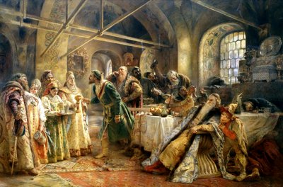 Die Kusszeremonie, 1895 von Konstantin Egorovich Makovsky