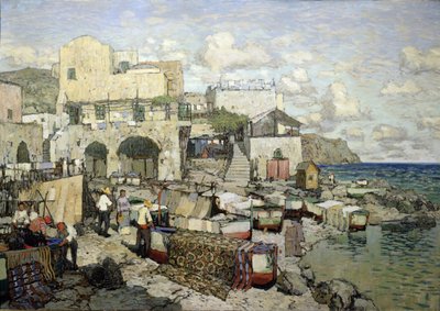 Blick auf die Insel Capri von Konstantin Ivanovich Gorbatov