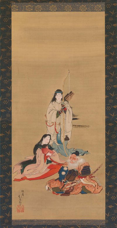 Die legendäre Kaiserin Jingu, Mitte des 19. Jahrhunderts von Kosai Hokushin
