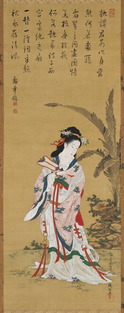 Chinesische Schönheit, späte 1700er-frühe 1800er von Kubo Shunman