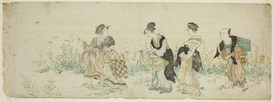 Frühlingsblumen sammeln von Kubo Shunman