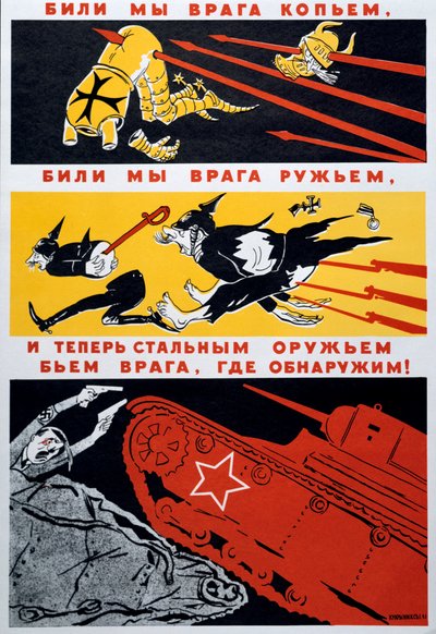 Mit einem Speer ist unser Feind erledigt, 1941 von Kukryniksy