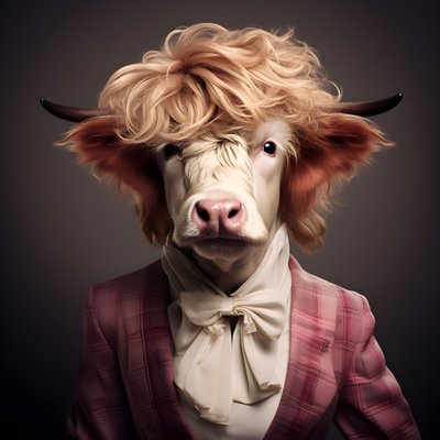 Hochlandkuh als Marilyn Monroe von Kurt Heppke
