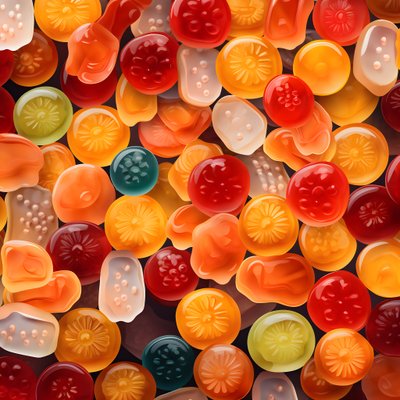 Muster von Geleebonbons 1 von Kurt Heppke