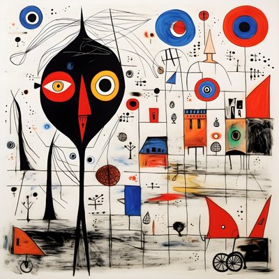Surreale Illustrationen von Joan Miró von Kurt Heppke