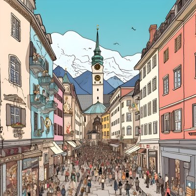 Innsbruck, Zeichentrickfilm 2 von Kurt Heppke
