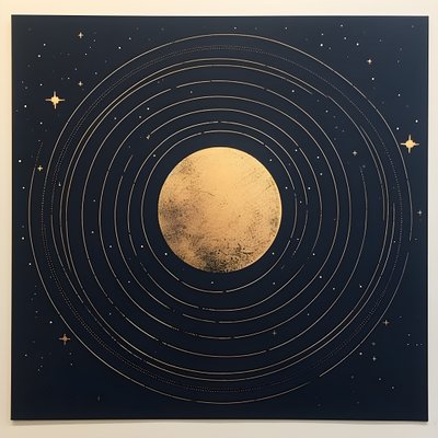 Minimalistische Astronomie 4 von Kurt Heppke