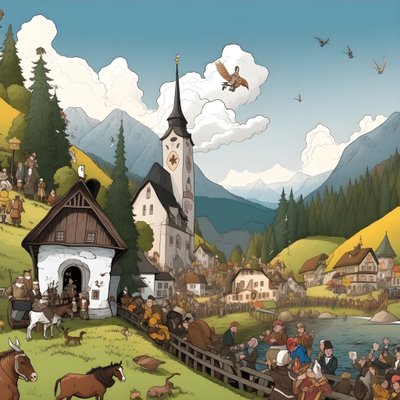 Österreich, Cartoon 1 von Kurt Heppke