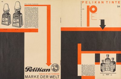 Merz 11 Pelikan Tintenwerbung, 1924 von Kurt Schwitters