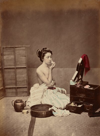 Japanische Toilette, ca. 1880 von Kusakabe Kimbei