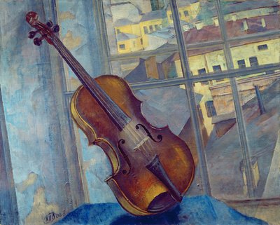 Violine, 1918 von Kuzma Sergeevich Petrov Vodkin
