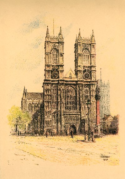 Westminster Abbey, 1924 von L. A. Hayes