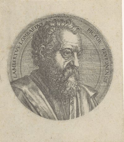 Porträt von Lambert Lombard von Lambertus Suavius