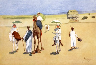 Rund um die Pyramiden, 1908 von Lance Thackeray