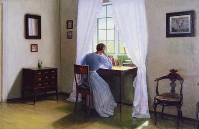 Frau vor dem Fenster von Lars Jorde
