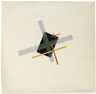 Collage mit schwarzem Zentrum, 1922 von Laszlo Moholy Nagy