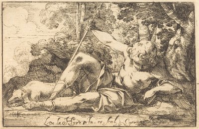 Narziss an der Quelle von Laurent de la Hyre